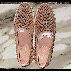 Michael kors rhinestone slip on